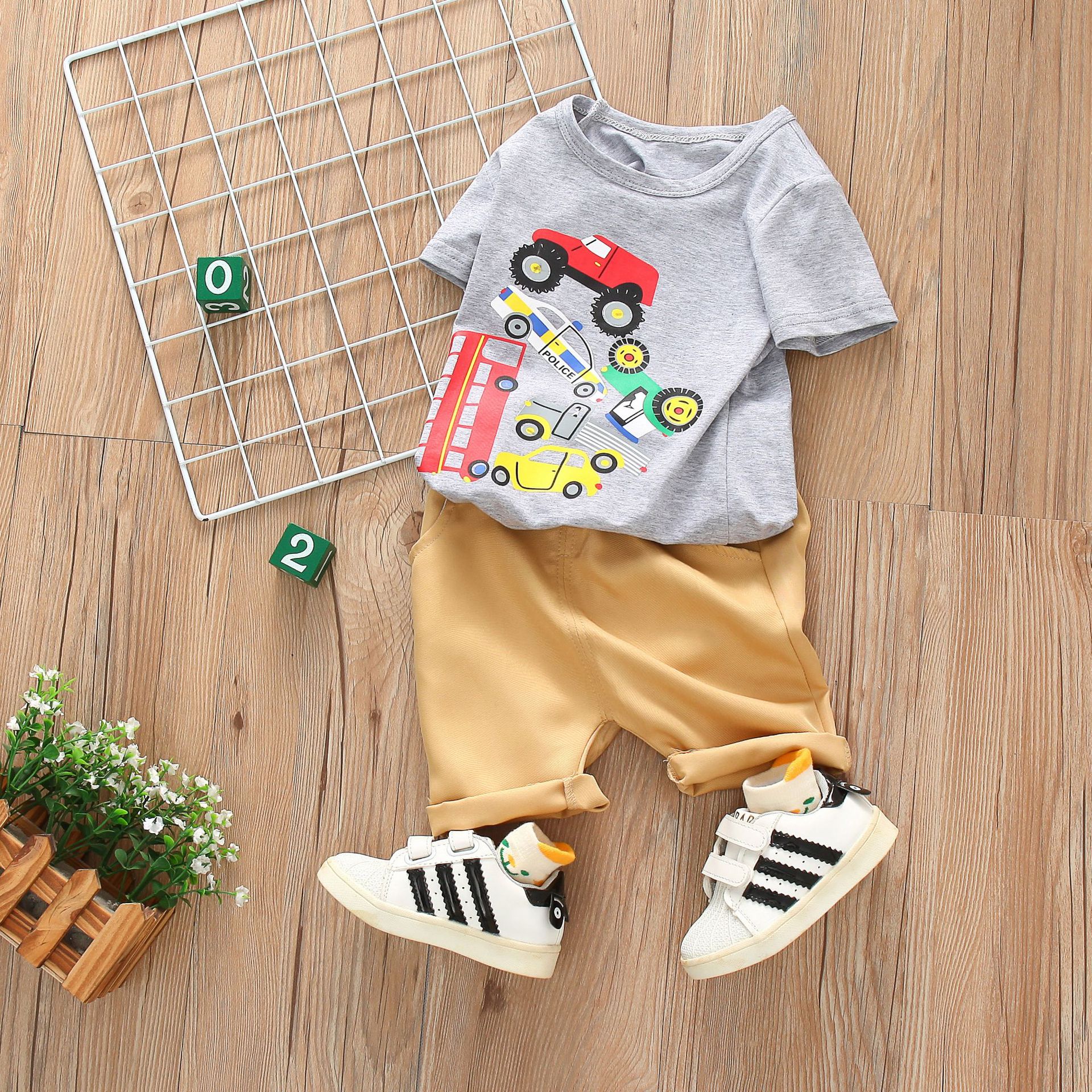 ha1075 เสื้อ+กางเกง size 80-110 จำนวน 4 ตัวต่อแพ็ค