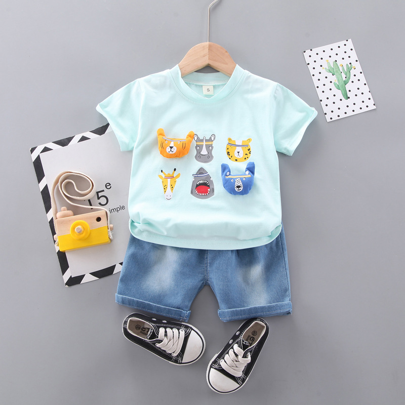 ha1474 เสื้อ+กางเกง size 80-110 จำนวน 4 ตัวต่อแพ็ค
