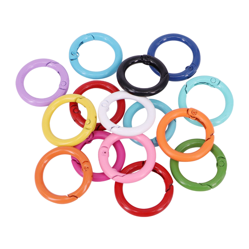 [ส่งจากไทย] MT63 ขนาด 30 มิล ตะขอพวงกุญแจห่วงล็อคแบบสปริง ทรงกลม อะไหล่พวงกุญแจ DIY Craft╭♥