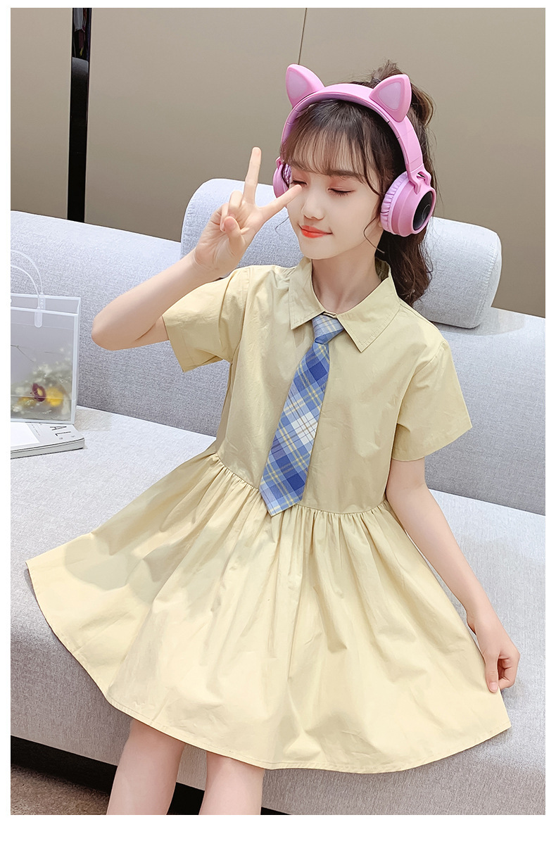 dr4988 เดรส เด็กโต 3 ตัวต่อแพ็ค 110-160 (เลือกไซส์ได้ให้ครบแพ็ค)