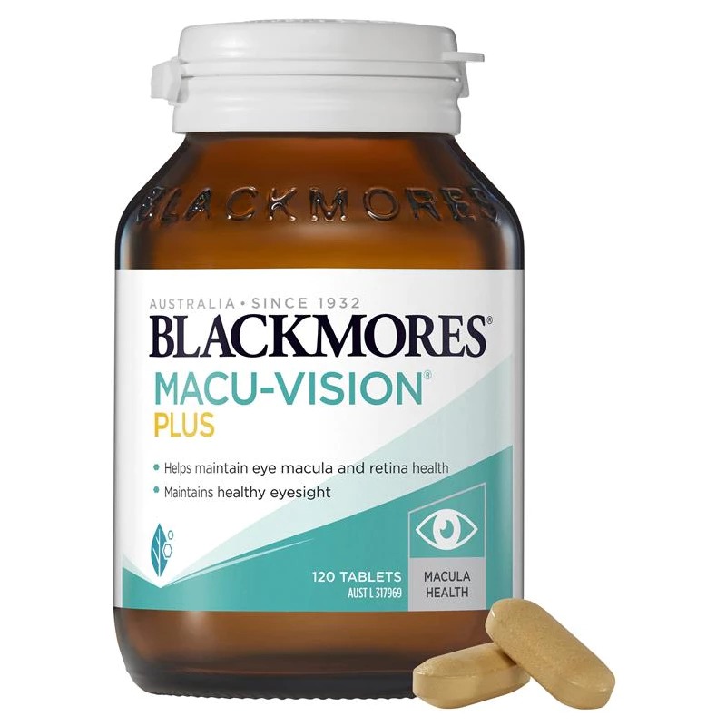 พร้อมส่งฟรี บำรุงสายตา Blackmores Macu Vision Plus
