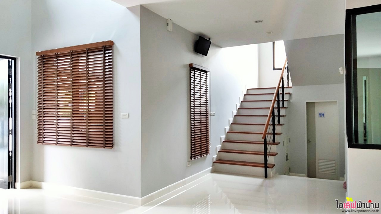 [H507] ผลงานติดตั้งผ้าม่าน และมู่ลี่ไม้🏡🌳หน้างานธีรินทร์ พาร์ค จรัญฯ 13–กาญจนาภิเษก🏠🏡