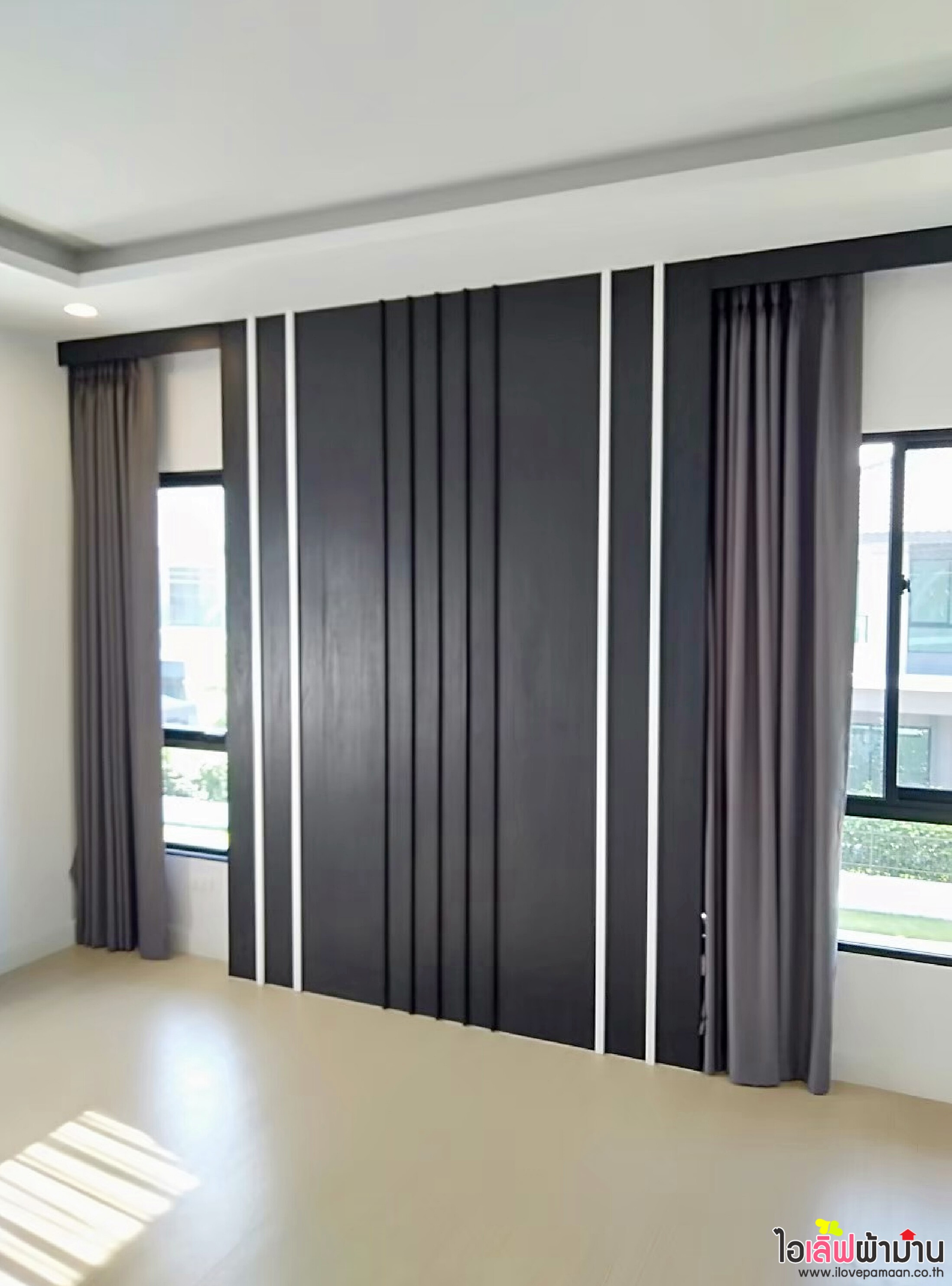 [H503] ติดตั้งผ้าม่าน✨และวอลเปเปอร์✨หน้างาน คณาสิริ ศาลายา-ปิ่นเกล้า🏡🌿