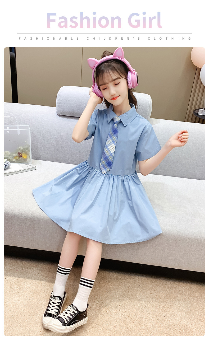 dr4988 เดรส เด็กโต 3 ตัวต่อแพ็ค 110-160 (เลือกไซส์ได้ให้ครบแพ็ค)