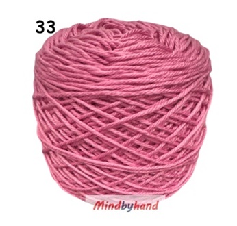 ไหมอินโด 50 กรัม สี 33 สีชมพูออกหม่น