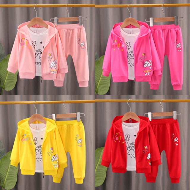 ha1820 เสื้อ+กางเกง(3ชิ้น) size 80-110 จำนวน 4 ตัวต่อแพ็ค