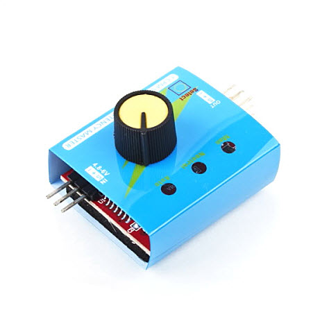 วงจรเทสเซอร์โว 3CH 4.8-6V ESC CCPM Master Multi Servo Tester