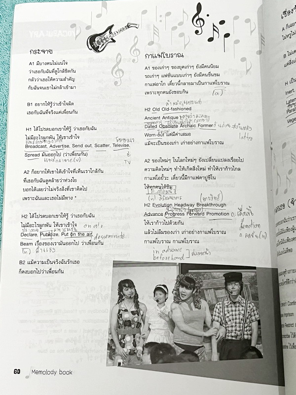 ►ครูพี่แนน Enconcept◄ เซ็ทหนังสือ Memelody + CD เพลงภาษาอังกฤษครูพี่แนน ในเซ็ทมีเพลงครอบคลุมคำศัพท์ตั้งแต่ระดับ Basic จนถึง Advanced เหมาะสำหรับเด็กประถมปลาย - สอบเข้า ม.1 - ม.ต้น - สอบเข้า ม.4 จนถึงระดับชั้น ม.ปลาย มีเพลงทั้งหมดมากกว่า 219 เพลง ช่วยเพื่อ