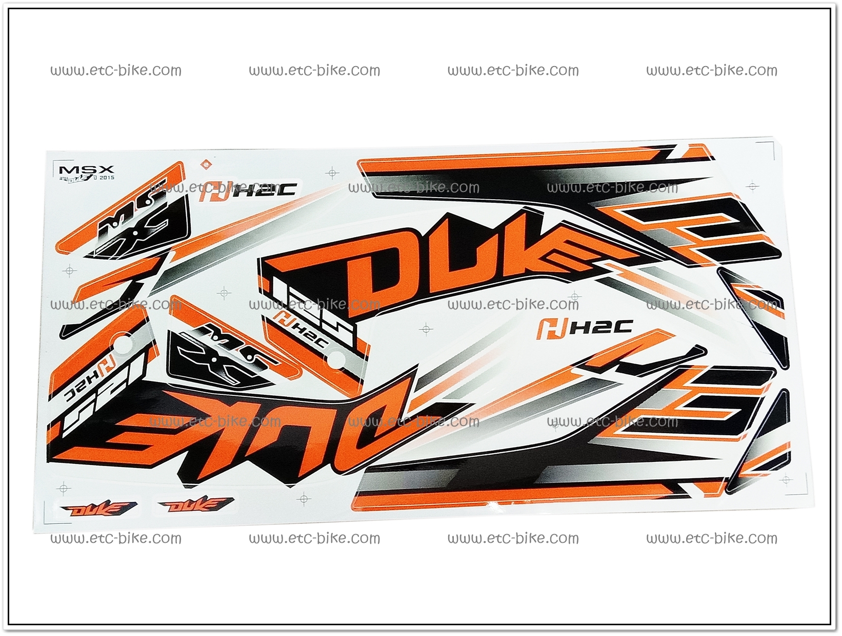 สติ๊กเกอร์ MSX-DUKE ปี 2015 สีขาว