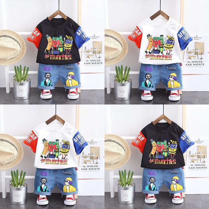 ha1488 เสื้อ+กางเกง size 80-110 จำนวน 4 ตัวต่อแพ็ค