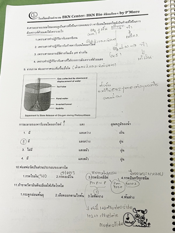►ครูพี่หมอ◄ โรงเรียนบ้านคำนวณวิชาการ ครู P’More ตะลุยโจทย์ชีวะ พิชิตมหิดล เน้นตะลุยโจทย์ทั้งเล่ม จดครบเกือบทั้งเล่ม จดละเอียด หนังสือใส่ปกสันเกลียว เปิดอ่านง่าย สำเนา