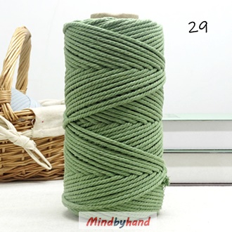 เชือกคอตตอล สี 29 สีเขียวอโวคาโด