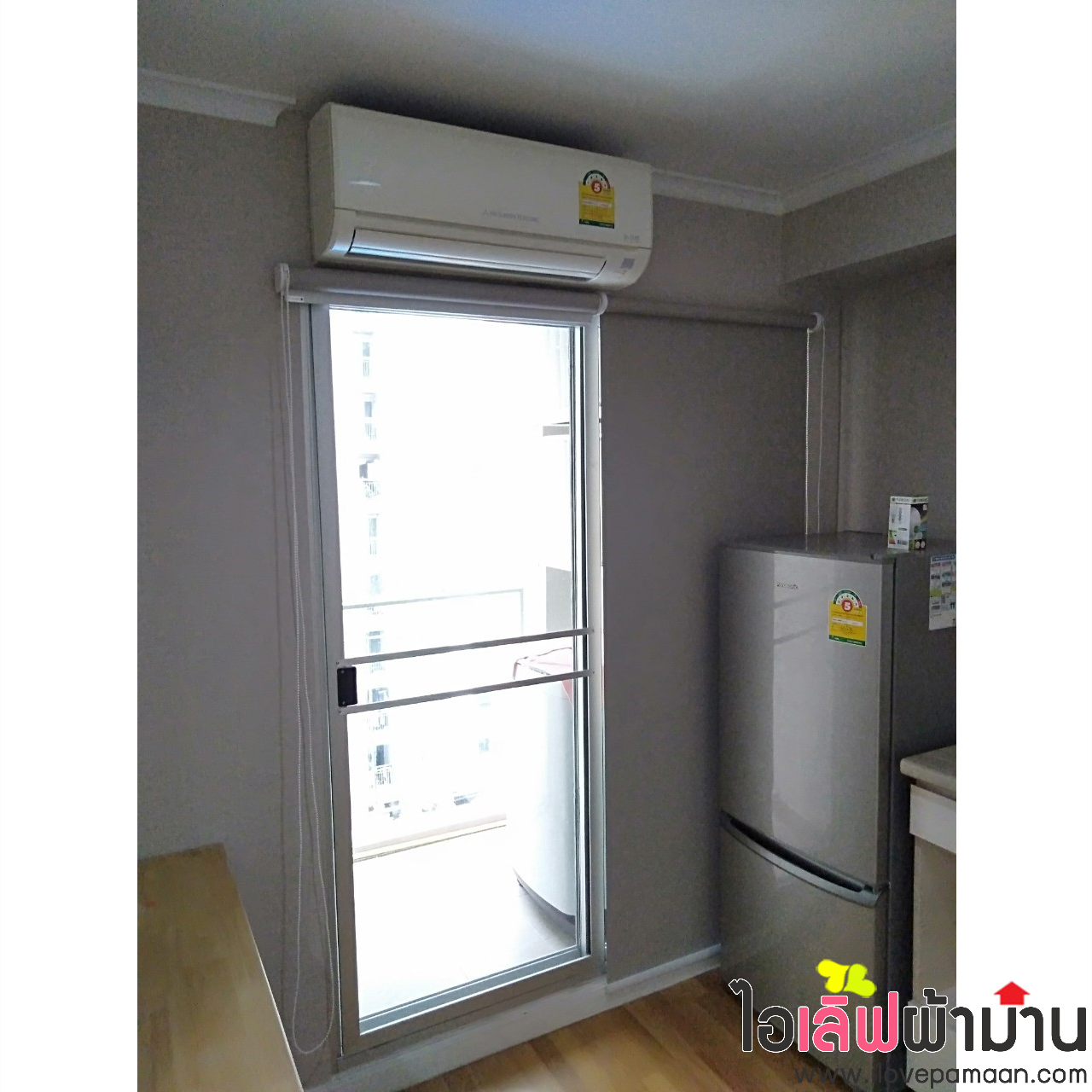 [C208] ลุมพินี พาร์ค ริเวอร์ไซด์ พระราม 3 ม่านพับ ม่านม้วน