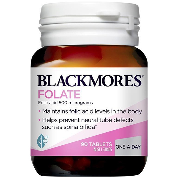 พร้อมส่ง โฟลิคแอซิด Blackmores Folate 500 mcg