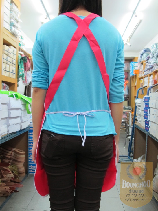 ผ้ากันเปื้อนผู้ใหญ่โซล่อน 2 กระเป๋า