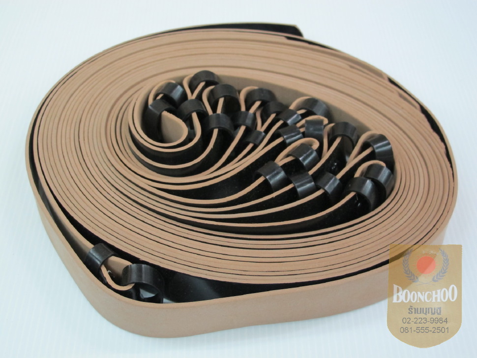 เข็มขัดหนังแก้วดำ เนตรนารี ยุวกาชาด