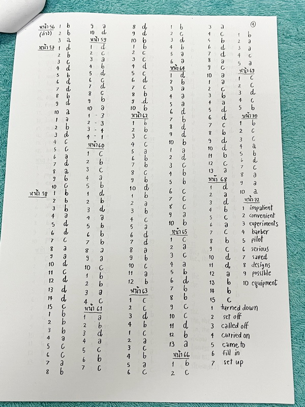 ►อ.ถ้วย◄ หนังสือเรียนภาษาอังกฤษครูถ้วย คอร์ส ม.3 สอบเข้าเตรียมอุดม + ชีทเฉลย + ชีทสรุปแกรมม่า ในหนังสือมีโจทย์เยอะมาก มีจดบางหน้า มีชีทเฉลยใช้คู่กับหนังสือให้ต่างหาก และมีชีทตัวอย่างการสรุป Grammar ย่อๆให้พอเข้าใจแบบภาพรวม ควรจำเอาไว้ให้ได้ อาจารย์แบ่งสรุ