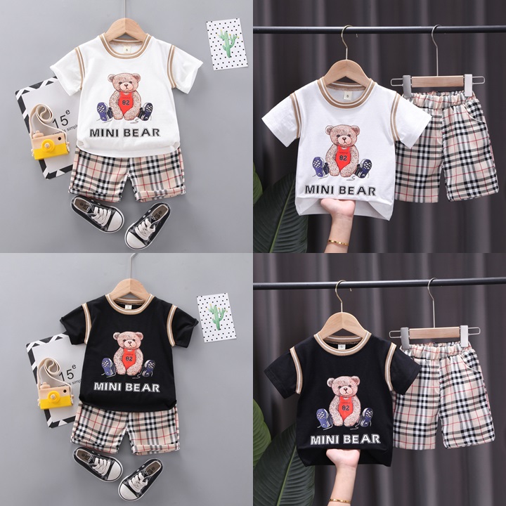 ha1473 เสื้อ+กางเกง size 80-110 จำนวน 4 ตัวต่อแพ็ค