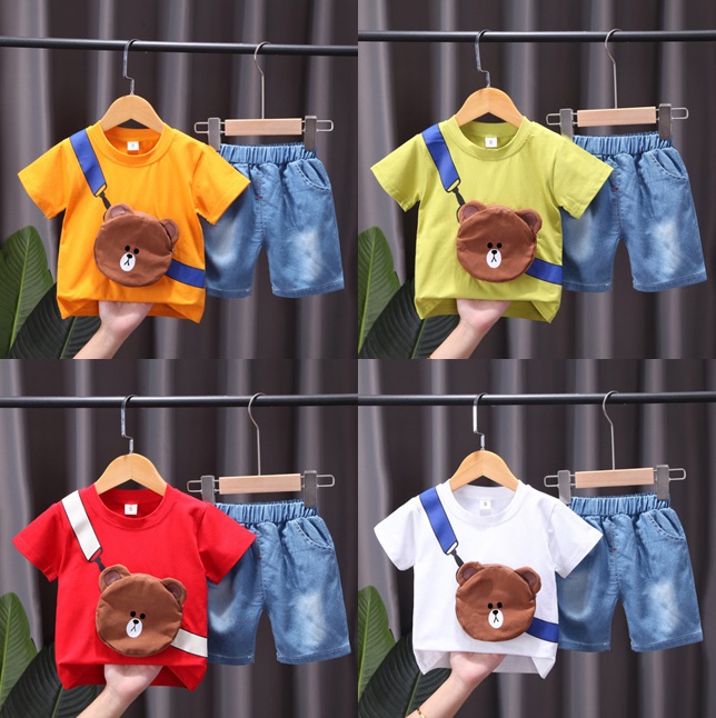 ha1470 เสื้อ+กางเกง size 80-110 จำนวน 4 ตัวต่อแพ็ค