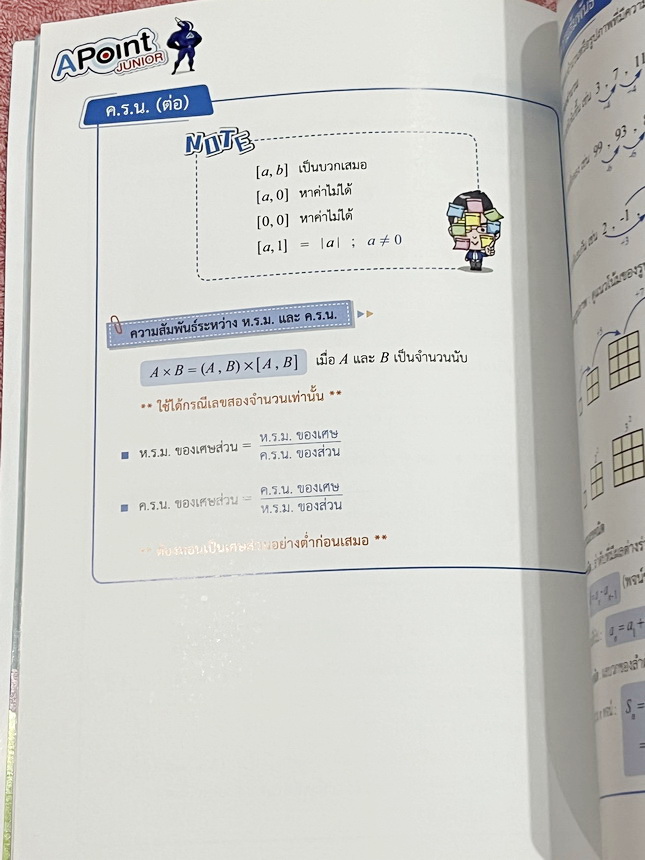 ►สรุปคณิต ม.ต้น◄ พี่แท๊ปเอเลเวล หนังสือกวดวิชาสรุปเนื้อหาวิชาคณิตศาสตร์ม.ต้น A Point Junior มีสรุปแก่นสำคัญ เนื้อหาสูตรและสมบัติต่างๆ เนื้อหาครอบคลุมตั้งแต่ระดับชั้น ม.ต้น พื้นฐาน ไปจนถึงระดับลึกเตรียมตัวสอบเข้า ม.4 โรงเรียนดังและสอบแข่งขันระดับประเทศ มีเ