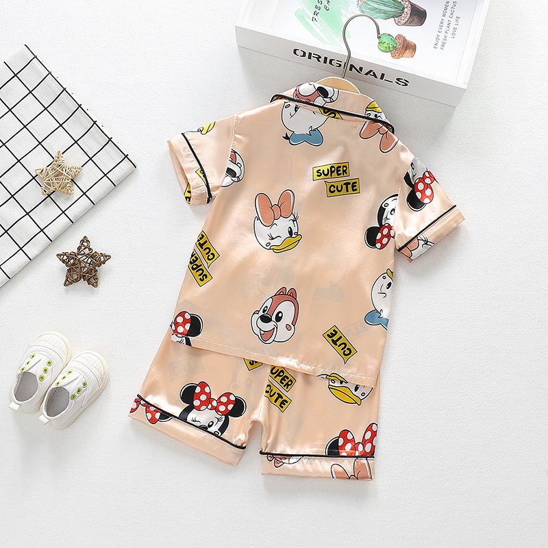 ha1303 ชุดนอน เสื้อ+กางเกง size 80-110 จำนวน 4 ตัวต่อแพ็ค