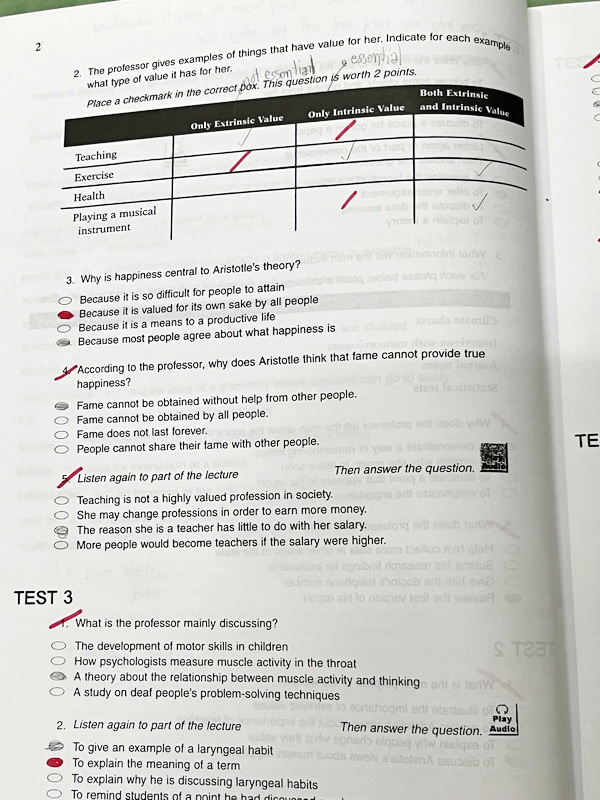 ►Fast English◄ หนังสือกวดวิชา Fast English เล่ม TOEFL : Listening มี Test ทั้งหมด 36 ชุด ไม่มีเฉลย ในหนังสือมีเขียนเล็กน้อย หนังสือเล่มหนาใหญ่