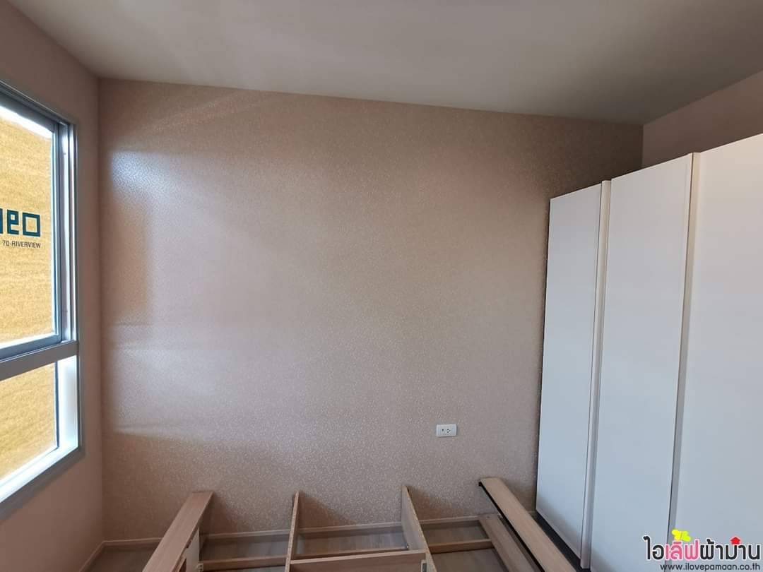 [C245] อัพเดตรูปผลงานการติดตั้งวอลเปเปอร์ หน้างาน IDEO จรัญฯ 70-Riverview 🚕🏠