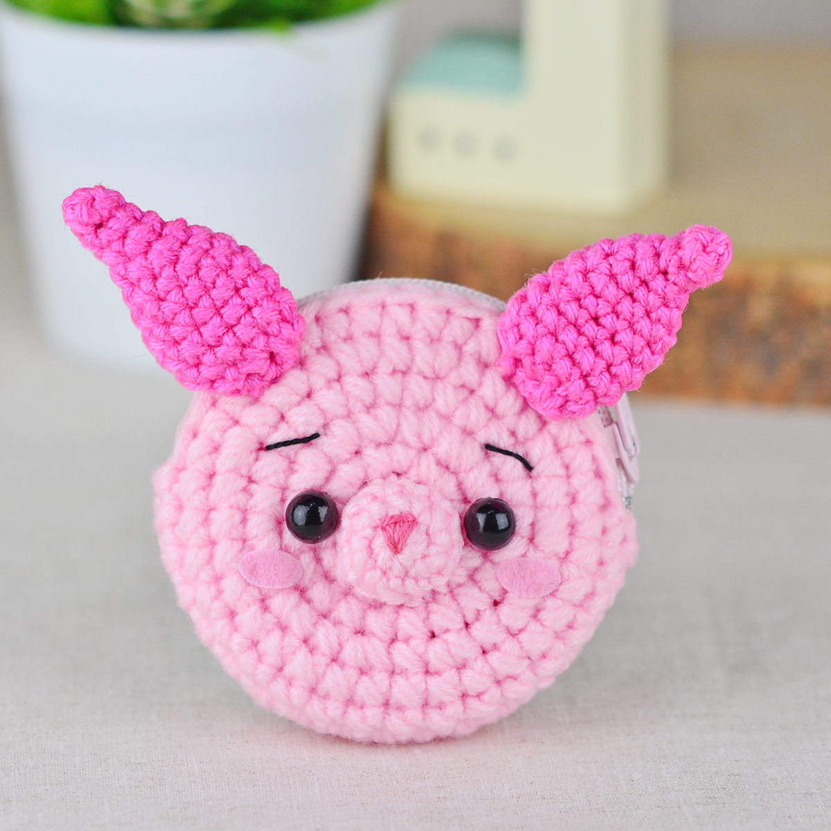 แพทเทิร์นกระเป๋าใส่เหรียญ ทรงกลม