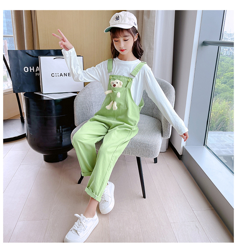 dr5569 กางเกงเอี๊ยมยีนส์ ไม่รวมเสื้อ เด็กโต 3 ตัวต่อแพ็ค 110-160 (เลือกไซส์ได้ให้ครบแพ็ค)