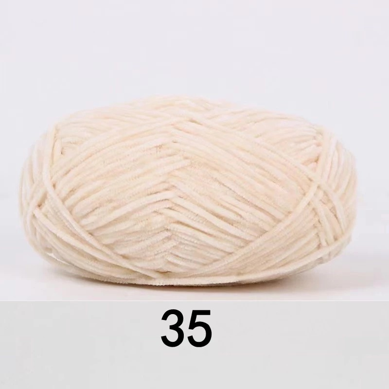 ไหมพรมกำมะหยี่เส้นเล็ก สี 35