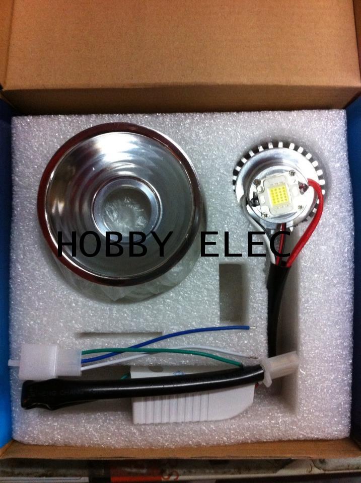 โคมไฟหน้า สปอตไลท์ LED 20/12 W แปลงใส่มอไซค์
