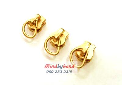 หัวซิป สีทอง #5 (สำหรับฟันเหล็ก)