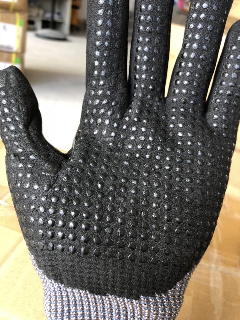 ถุงมือไนล่อน เคลือบ NANO Nitrile กันน้ำมัน