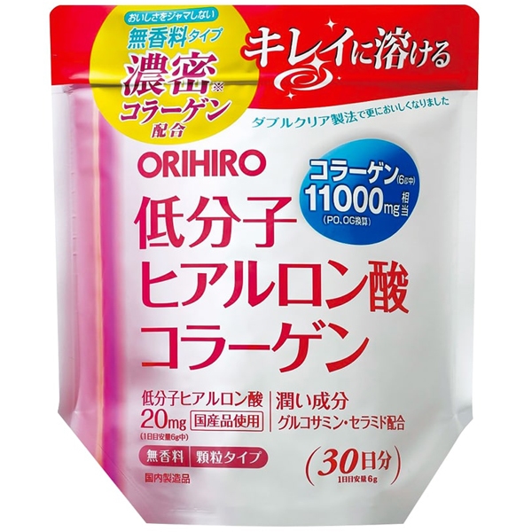 พร้อมส่ง คอลลาเจนญี่ปุ่น Orihiro Collagen 11000mg 200g. แบบชงดื่ม