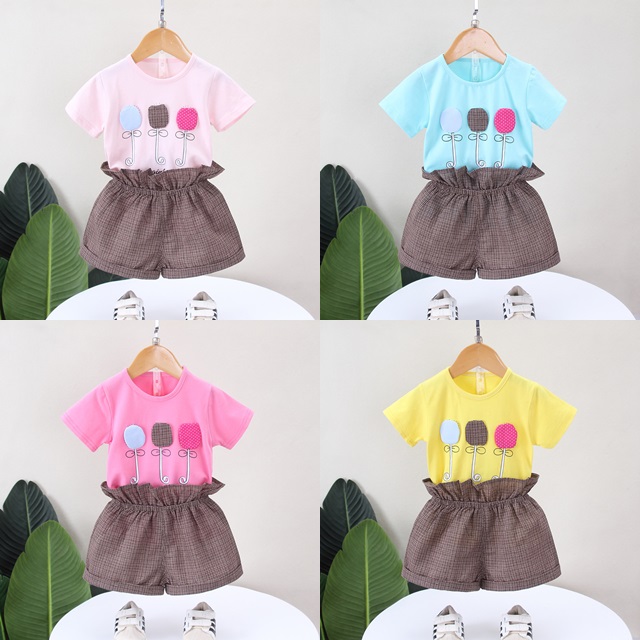 ha1423 เสื้อ+กางเกง size 80-110 จำนวน 4 ตัวต่อแพ็ค