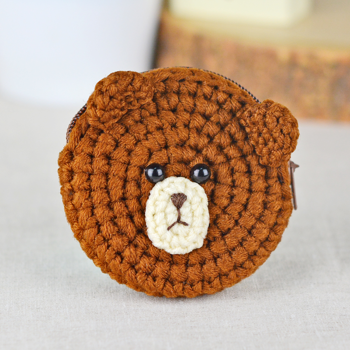 แพทเทิร์นกระเป๋าใส่เหรียญ ทรงกลม