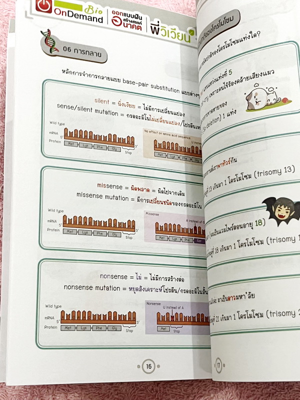 ►Bio Code◄ หนังสือชีววิทยาพี่วิเวียน ออนดีมานด์ Bio Code รวม Trick เทคนิคการจำ อารมณ์คล้ายๆสูตรลัดของคณิตศาสตร์ ออกแบบอ้างอิงการจดจำของสมอง เห็นปุ๊บ ตอบได้ปั๊บ ประหยัดเวลาด้วย Bio Code // ในหนังสือมีเขียนเล็กน้อย หนังสือพิมพ์สีสวยงามทั้งเล่ม หนังสือมีขนาด