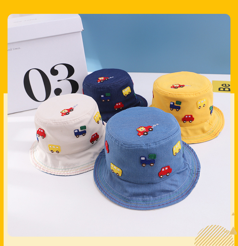 yu1847 หมวกเด็ก 5 ใบต่อแพ็ค **คละสี**