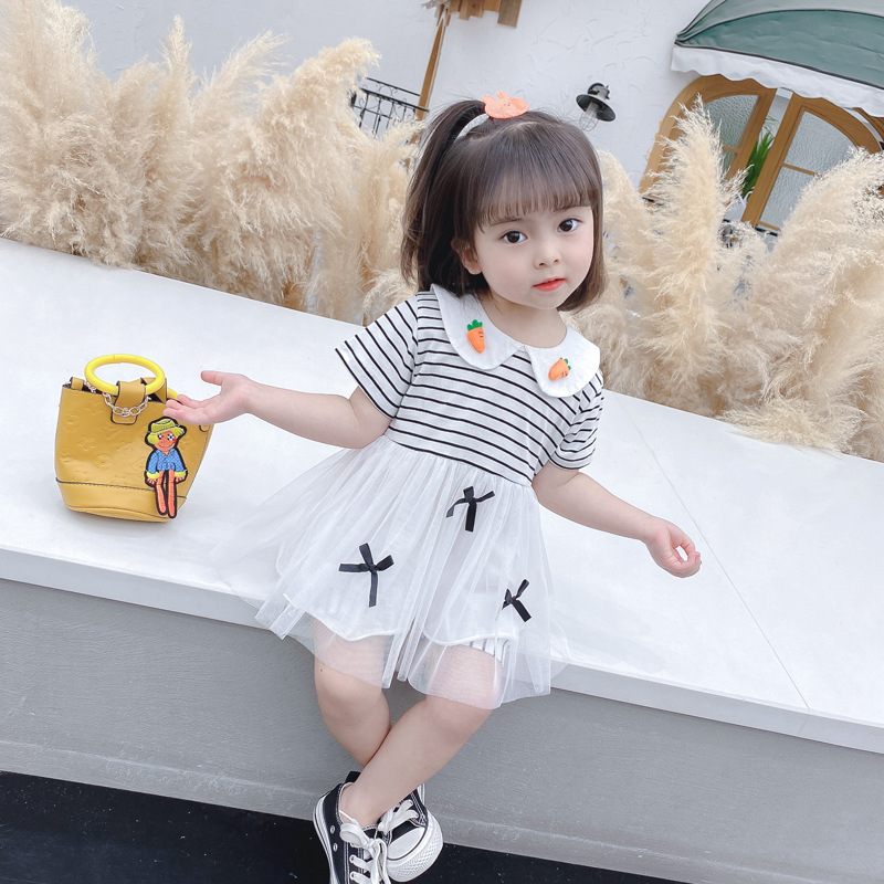 ha1496 เดรส+กางเกง size 80-110 จำนวน 4 ตัวต่อแพ็ค