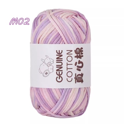 ไหมคอร์ฟิล (Core Fille) สี M02 light pink purple