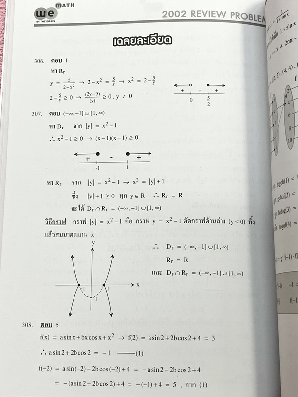 ►We Brain◄ หนังสือกวดวิชาวีเบรน Review Problems Vol.1-3 ครบเซ็ท รวมโจทย์วิชาคณิตศาสตร์ระดับชั้น ม.ปลาย อาจารย์รวบรวมโจทย์ข้อสอบจากสนามสอบดังๆตามที่ต่างๆ ในหนังสือมีโจทย์รวมทั้งหมด 2,002 ข้อ คลอบคลุมเนื้อหาที่ต้องใช้สอบเข้ามหาวิทยาลัยครบทุกบท ครอบคลุมทุกสน