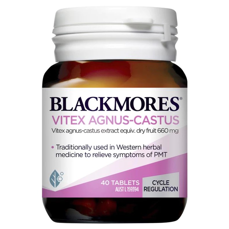 พร้อมส่ง Blackmores Vitex Agnus Castus Women's Health 40 Tablets ปรับสมดุลย์ฮอร์โมน อาการผิดปกติก่อนมีประจำเดือน