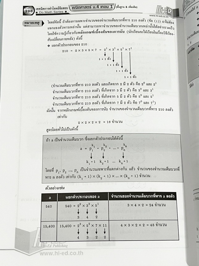 ►หนังสืออ.กมล◄ Hi-Ed หนังสือคณิตศาสตร์ รองศาสตราจารย์กมล เอกไทยเจริญ เทคนิคการทำโจทย์ข้อสอบคณิตศาสตร์ ม.4เทอม1 เนื้อหาแน่นมาก ติดอันดับหนังสือที่ครูคณิตควรมี หนังสือไม่มีรอยขีดเขียน หนังสือหายาก ขายเกินราคาปก