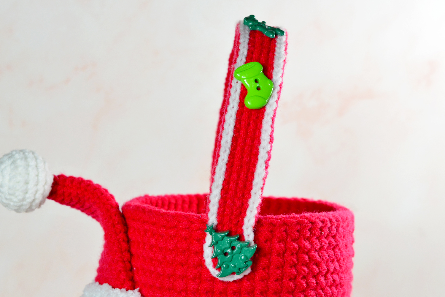 แพทเทิร์นถุงใส่แก้วเยติซานตาครอส ขนาด 30 ออนซ์ Yeti Cozy Cup Crochet pattern 30OZ. (ﾉ´ヮ`)ﾉ*: ･ﾟ