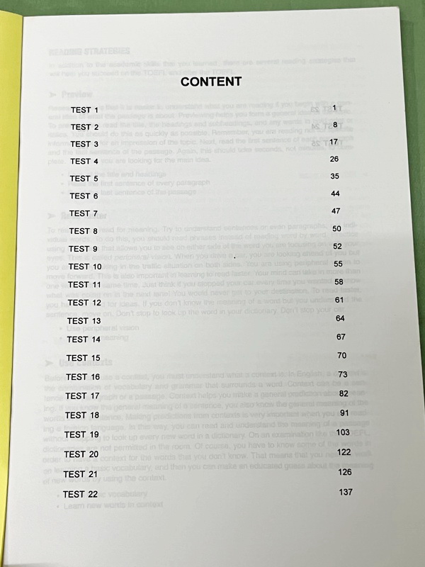 ►Fast English◄ หนังสือกวดวิชา Fast English เล่ม TOEFL : Reading มี Test ทั้งหมด 25 ชุด ไม่มีเฉลย ในหนังสือมีเขียนเล็กน้อย หนังสือเล่มหนาใหญ่