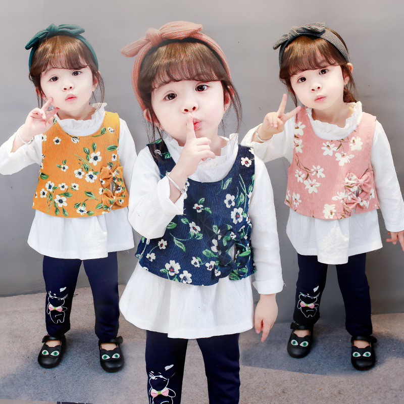 ha479 ชุดสูท เสื้อ+กางเกง(3ชิ้น) size 80-110 4ตัวต่อแพ็ค