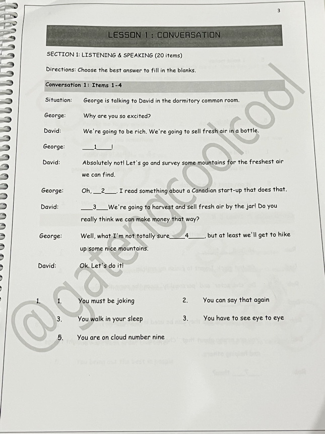 ►หนังสืออังกฤษ9วิชาสามัญ◄ หนังสือเรียนพิเศษพี่เกม Super Top 9 วิชาสามัญวิชาภาษาอังกฤษ มีโจทย์ข้อสอบเก่าและข้อสอบจำลองประกอบด้วยพาร์ท Conversation , Long Reading , Writing Ability , Grammar , Vocab มีจดเล็กน้อย ไม่มีเฉลย หนังสือเล่มหนาใหญ่ หนังสือใส่ปกสันเ