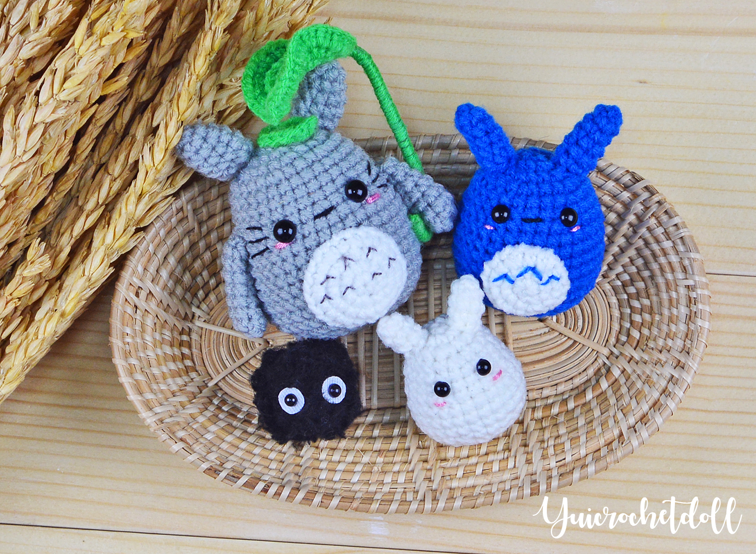 แพทเทิร์นตุ๊กตาโครเชต์ตัวการ์ตูน ชุด 1