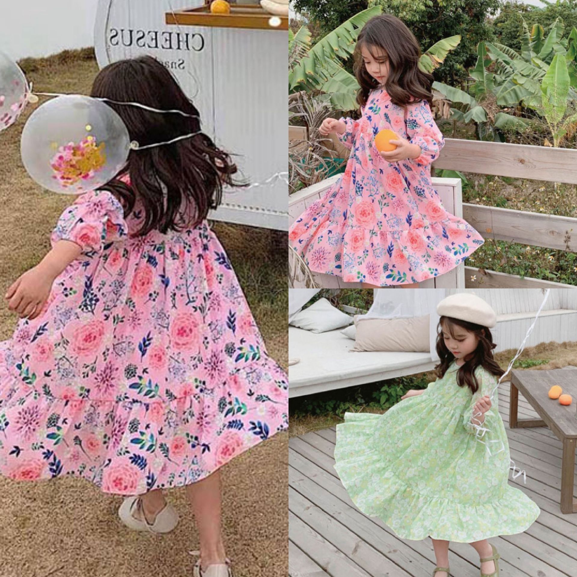 yy03 เดรส size 7-15 5 ชุดต่อแพ็ค (เลือกไซส์ได้ ให้ครบแพ็ค)