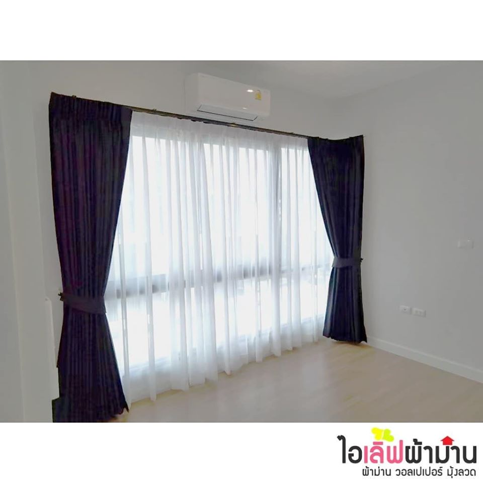 [H444] Grandio พระราม2 ม่านจีบ + ผ้าโปร่งทั้งหลัง